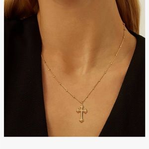 Elegant Gold Cross Necklace